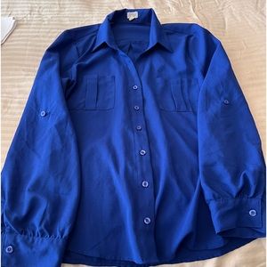 Beautiful Charming Charlies Royal Blue shirt